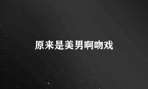 原来是美男啊吻戏