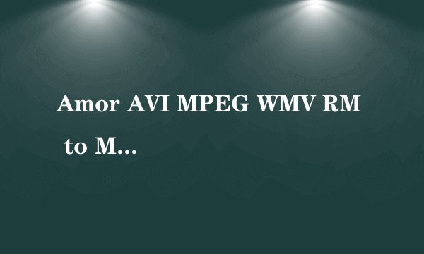 Amor AVI MPEG WMV RM to MP3 Converter注册码