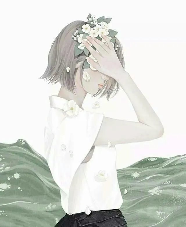 求唯美背影和非主流的女生头像？