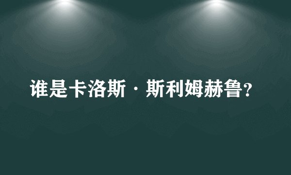 谁是卡洛斯·斯利姆赫鲁？