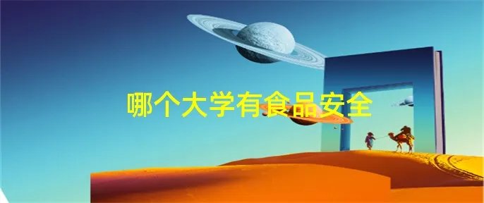 哪个大学有食品安全
