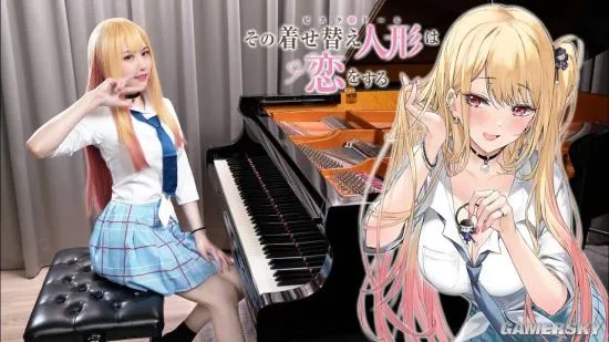 《更衣人偶》喜多川海梦COS美图 金发衬衫JK辣妹
