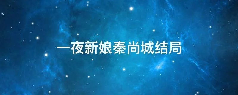 一夜新娘秦尚城结局