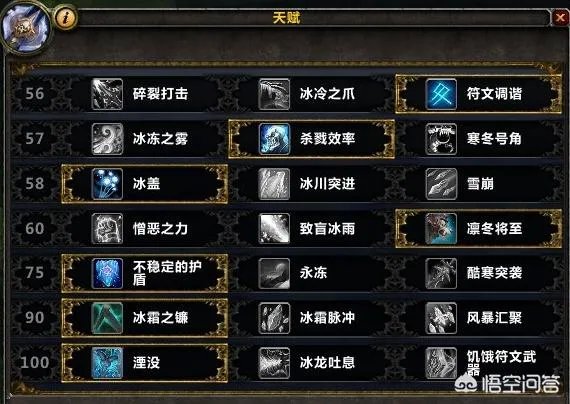 魔兽世界冰DK怎么点天赋?