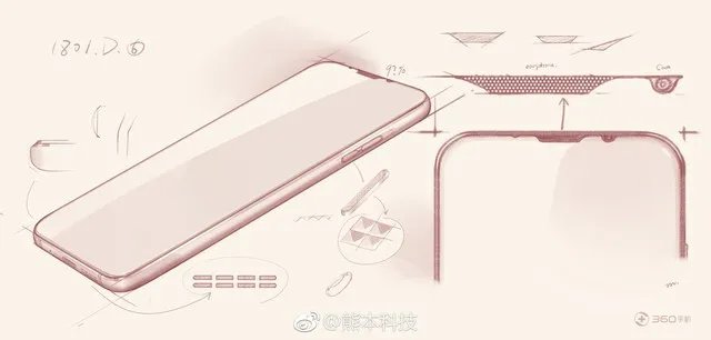 360全面屏手机首曝:屏占比把iPhoneX吓尿