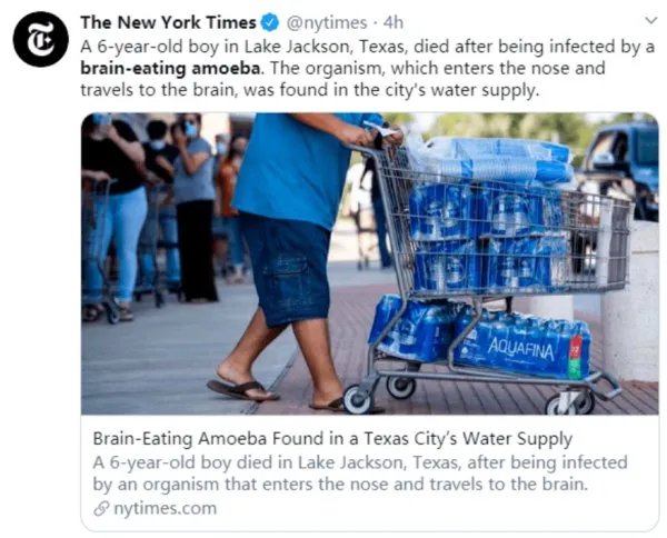 美国再现食脑虫,这种生物是从哪来的?