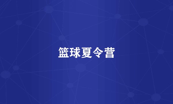 篮球夏令营