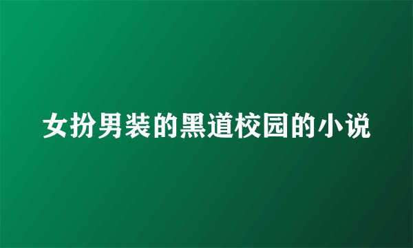 女扮男装的黑道校园的小说