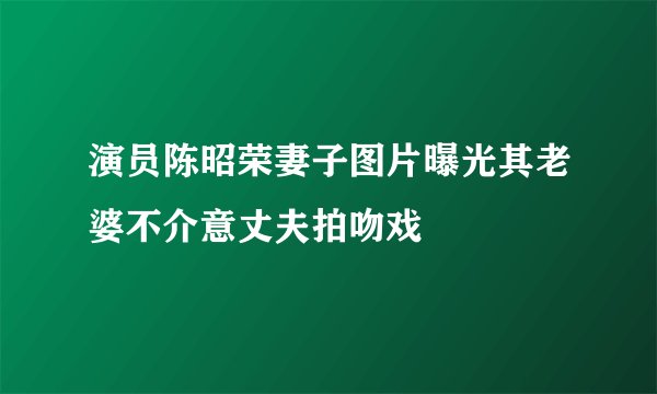 演员陈昭荣妻子图片曝光其老婆不介意丈夫拍吻戏