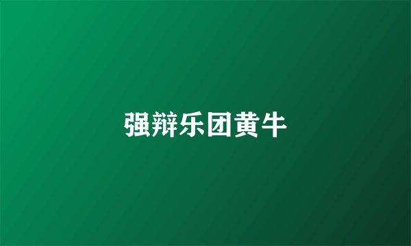 强辩乐团黄牛