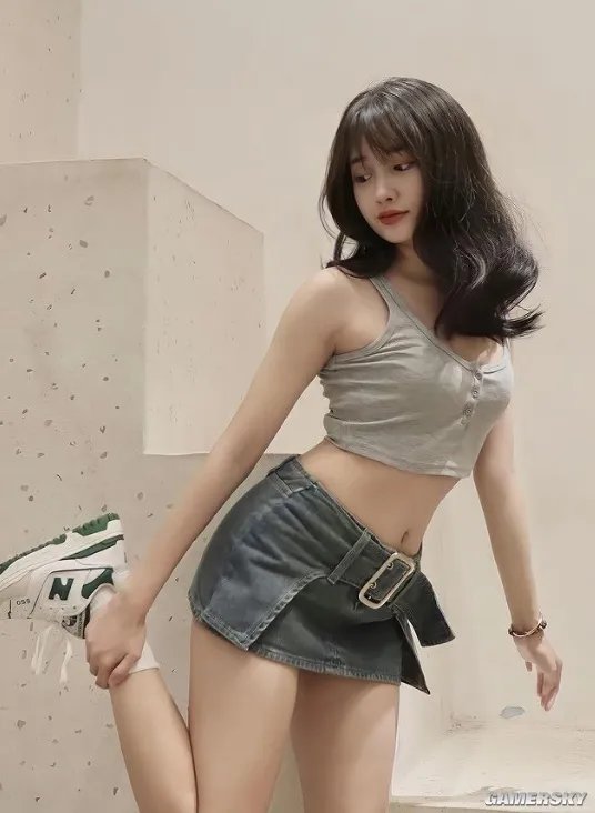 可爱风嫩模兼具好身材 00后越南Tiktok第一正妹