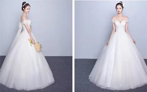 白色婚纱礼服图片大全  小胸适合穿什么样的婚纱