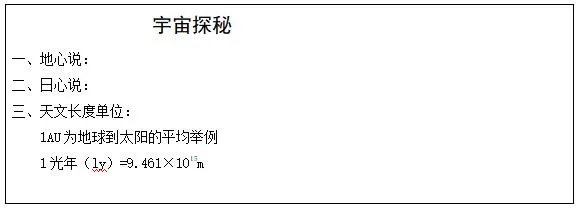 教师资格证初中物理教案:《宇宙探秘》教学设计