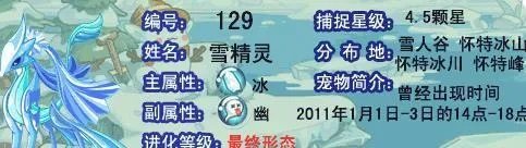 洛克王国雪精灵在哪抓 雪精灵怎么得