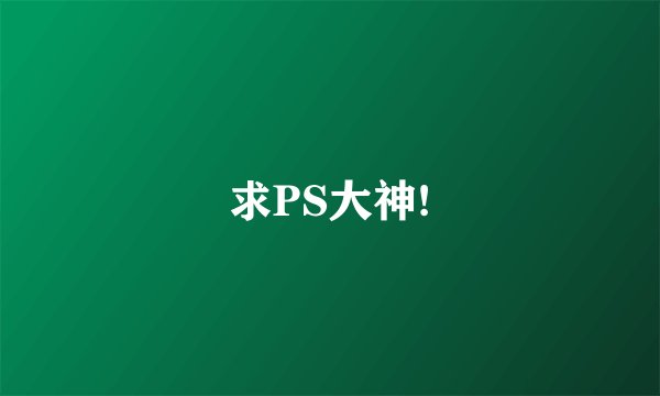 求PS大神!