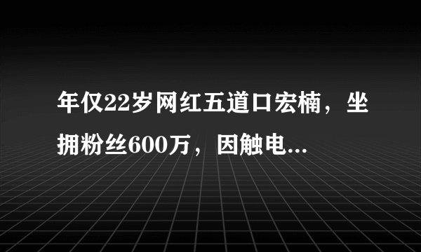 年仅22岁网红五道口宏楠，坐拥粉丝600万，因触电意外去世