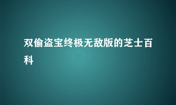 双偷盗宝终极无敌版的芝士百科