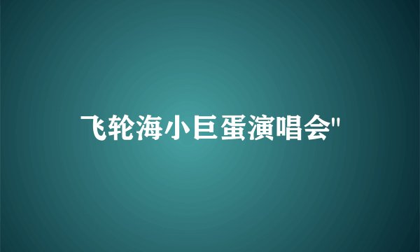 飞轮海小巨蛋演唱会