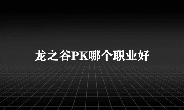 龙之谷PK哪个职业好