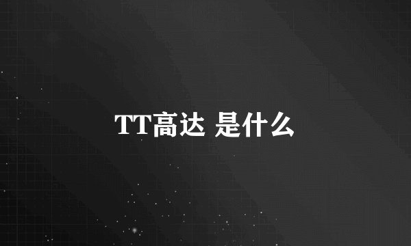TT高达 是什么