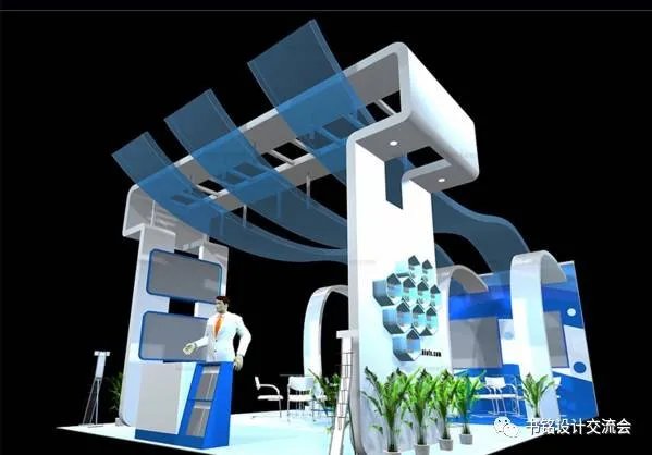 商业展览展示展厅会展展台场景3D模型设计素材