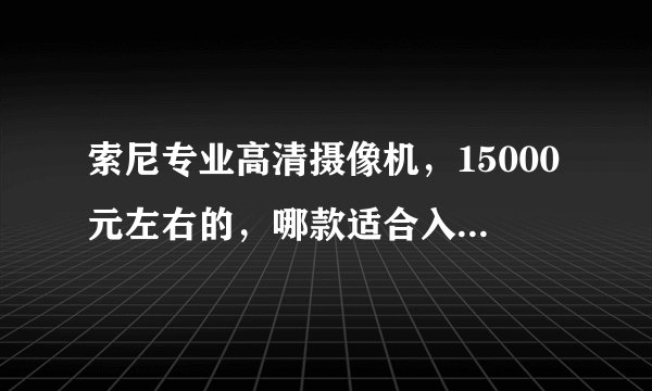 索尼专业高清摄像机,15000元左右的,哪款适合入手,行家推荐一下。