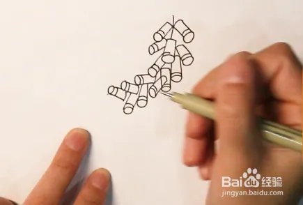 一串鞭炮简笔画教程