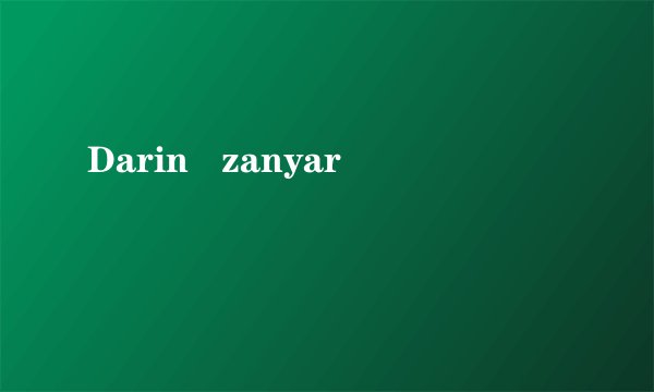 Darin zanyar