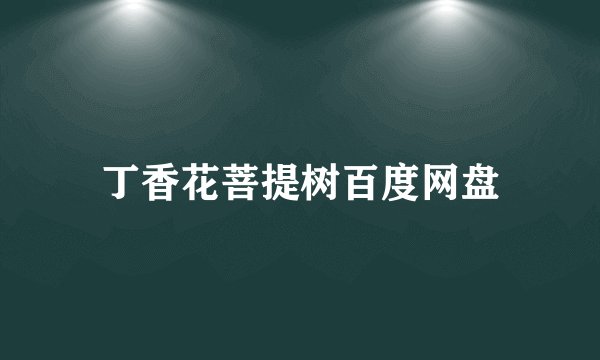 丁香花菩提树百度网盘