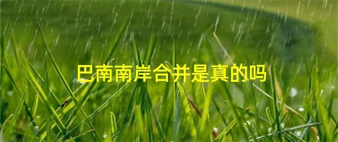 巴南南岸合并是真的吗