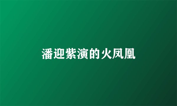 潘迎紫演的火凤凰