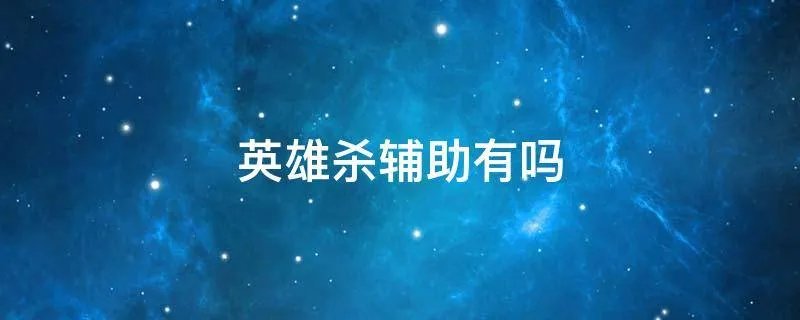 英雄杀辅助有吗