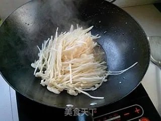 韭菜炒金针菇
