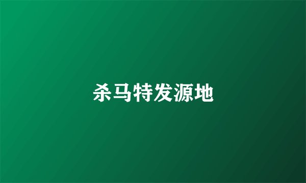 杀马特发源地
