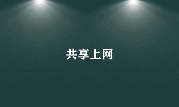 共享上网
