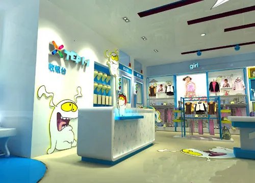 童装店装修效果图大全 20平小儿童装店装修设计