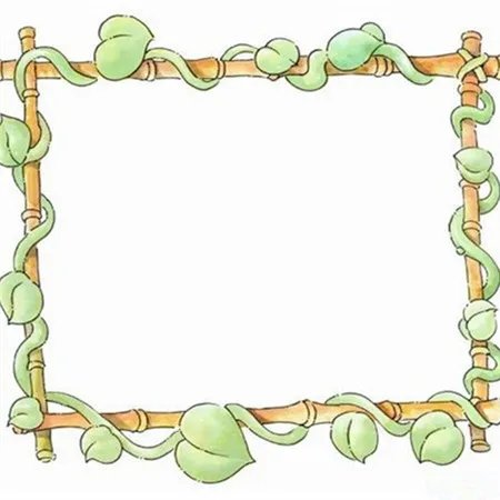 手抄报藤蔓花边版面设计图
