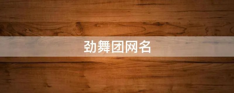 劲舞团网名