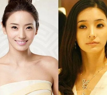 韩彩英整容前后照片差距大 单眼皮低鼻梁判若两人