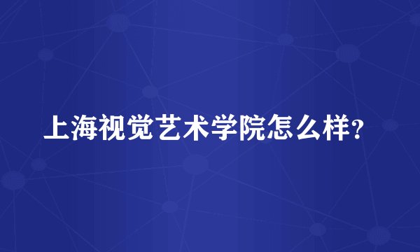 上海视觉艺术学院怎么样？