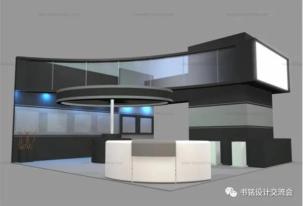 商业展览展示展厅会展展台场景3D模型设计素材
