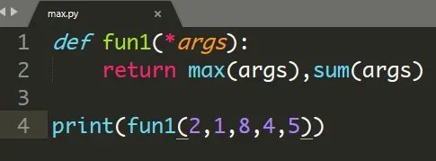 max(s,[args...])