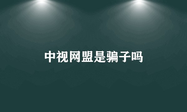 中视网盟是骗子吗