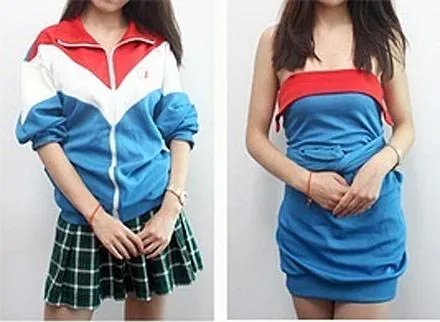 校服的潮流穿法。