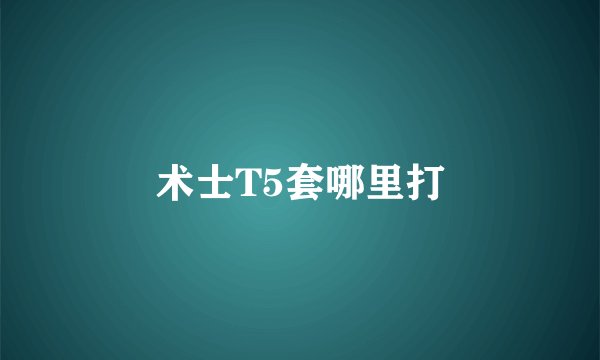 术士T5套哪里打