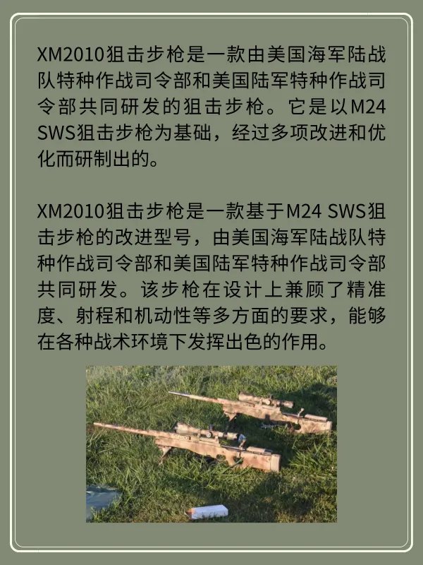详解XM2010狙击步枪