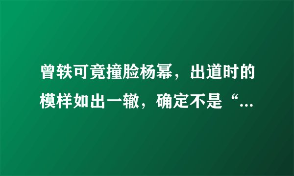 曾轶可竟撞脸杨幂,出道时的模样如出一辙,确定不是“双胞胎”?