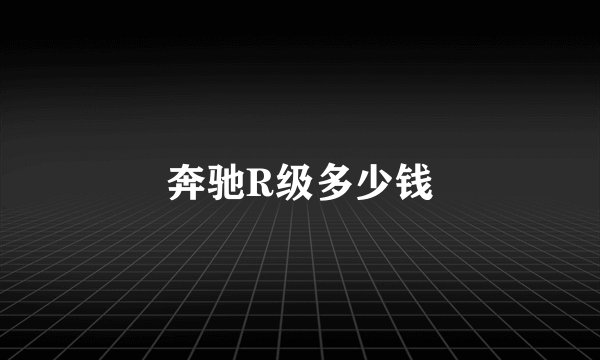 奔驰R级多少钱
