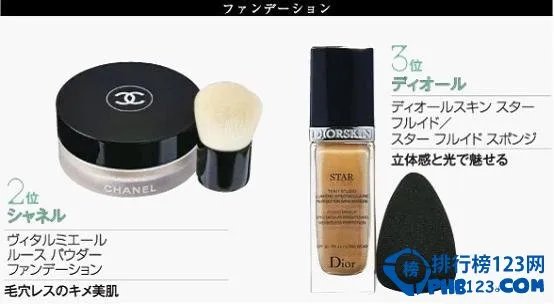 日本最畅销的化妆品排名
