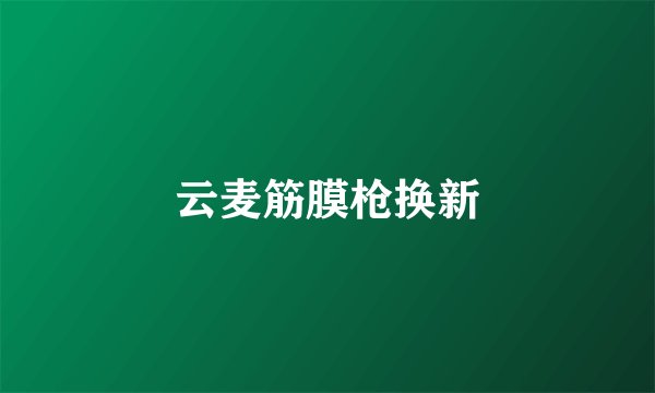云麦筋膜枪换新